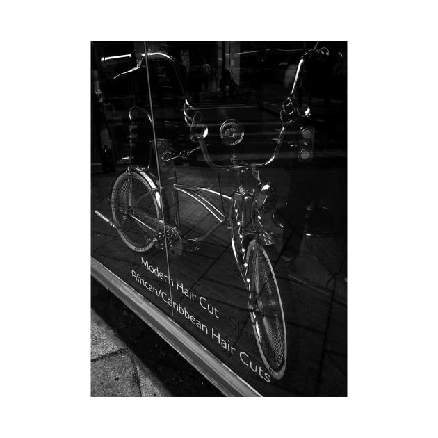 Bicycle in Barbershop Window. York, United Kingdom by IgorPozdnyakov