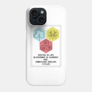 Tree of life and Lotus flower Phone Case