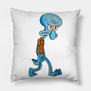 Grumpy Squidward Pillow