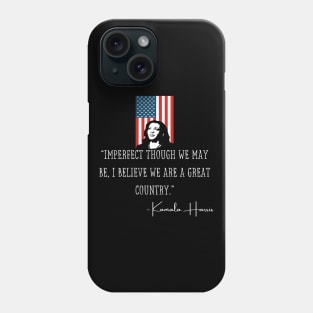 Imperfect Madam VP Harris Quote Biden Inauguration 2021 Phone Case