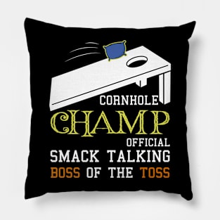 Cornhole Champion - Corn Hole Toss Boss Funny Winner Pillow