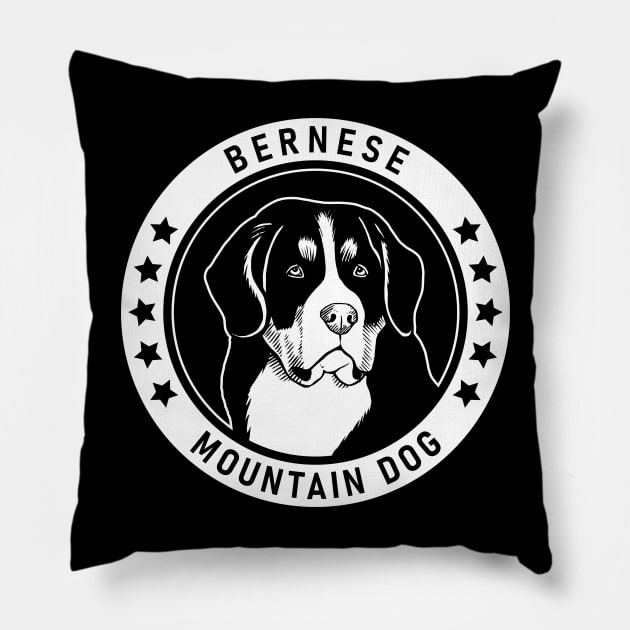 Bernese Mountain Dog Fan Gift Pillow by millersye