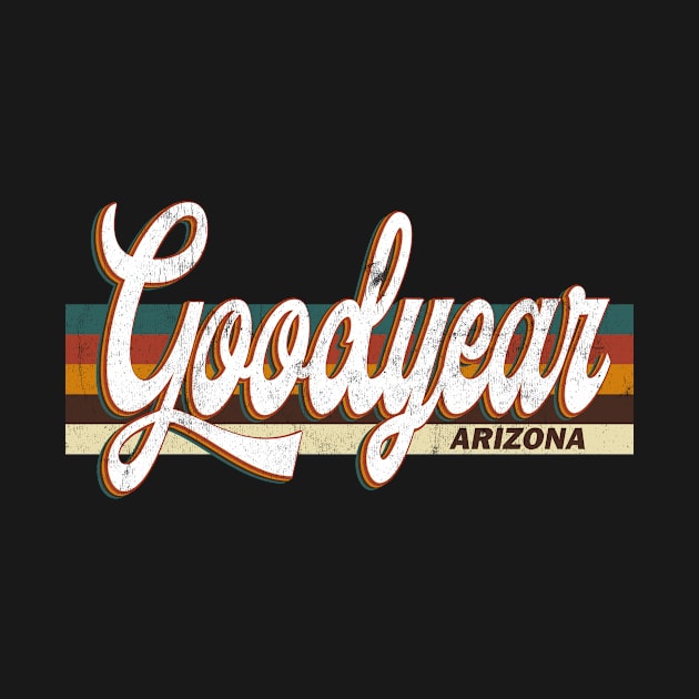 Goodyear Arizona US Vintage Retro City 70s 80s style by Happy as I travel
