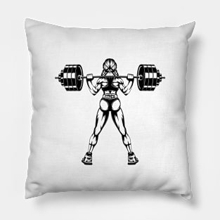 Fitness girl Pillow