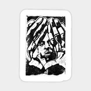 Jay-Z - Linoleum Block Print Magnet