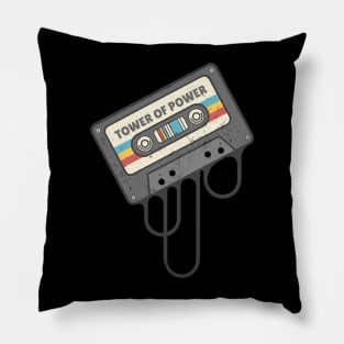 Tower Of Power - Cassette Retro Pillow