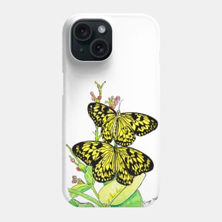 Black & Yellow Butterfly Phone Case