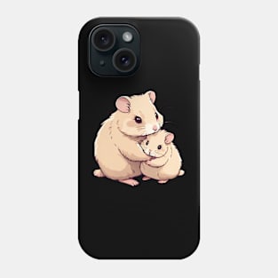 Hamster, Mom and Baby, Mothers Day Phone Case