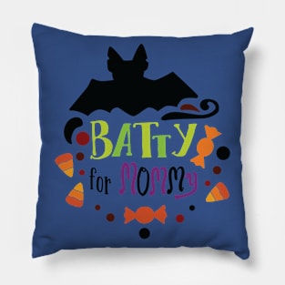 Batty for mommy Pillow