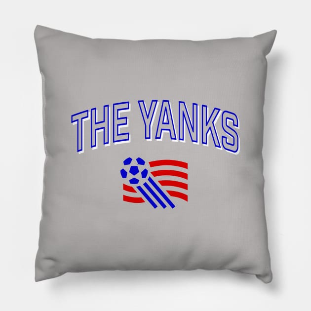 Support US Soccer with this retro design! Pillow by MalmoDesigns