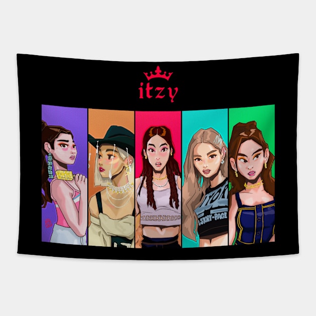 itzy life Tapestry by hansoloski
