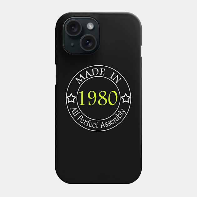 Made in 1980 Phone Case by Seven Spirit