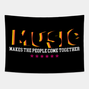 Music Makes The People Come Together Design Tapestry