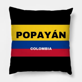 Popayán City in Colombian Flag Pillow