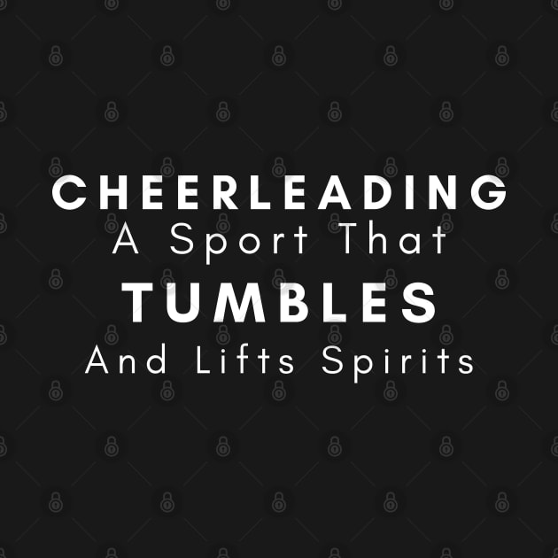 Cheerleading A Sport That Tumbles And Lifts Spirits by HobbyAndArt