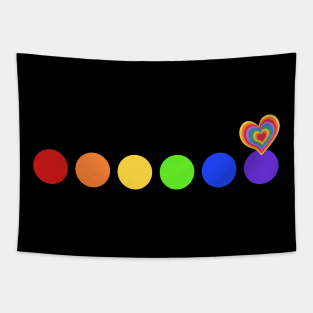 Pride Colorful Dots Tapestry