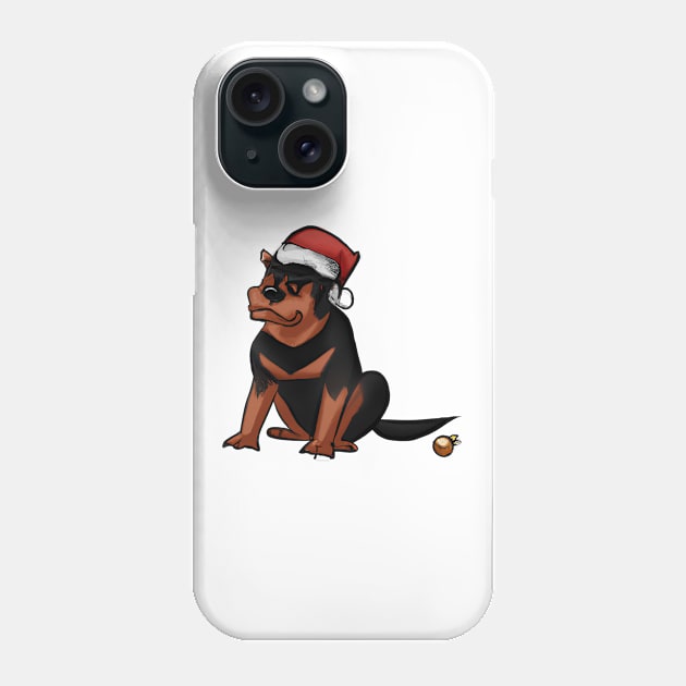 Cute Rottweiler Drawing Phone Case by Play Zoo