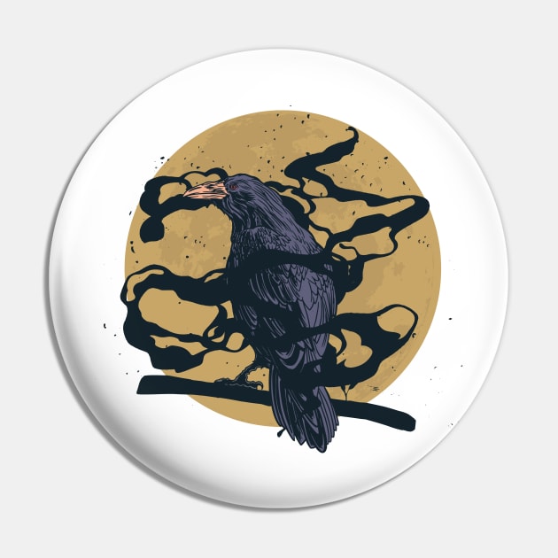 Raven Pin by LR_Collections