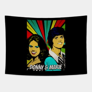 Donny And Marie Osmond Pop Art Design // Fan Art Tapestry