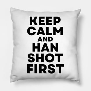 Cisco Ramon Flash - Keep Calm and Han Shot First Pillow