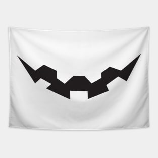 scary teeth face mask Tapestry