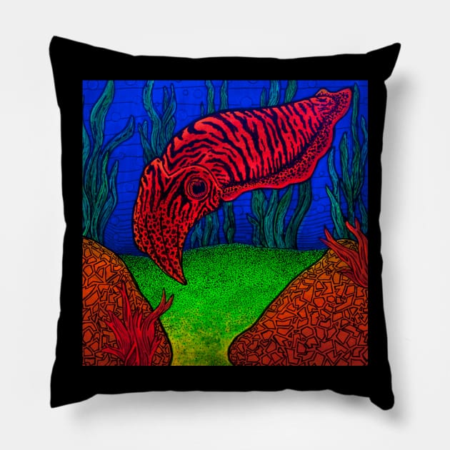 Cuttlefishes Love You Pillow by kookybat