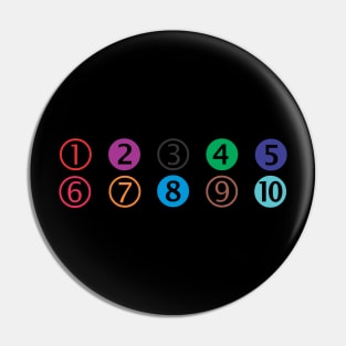 numbers Pin