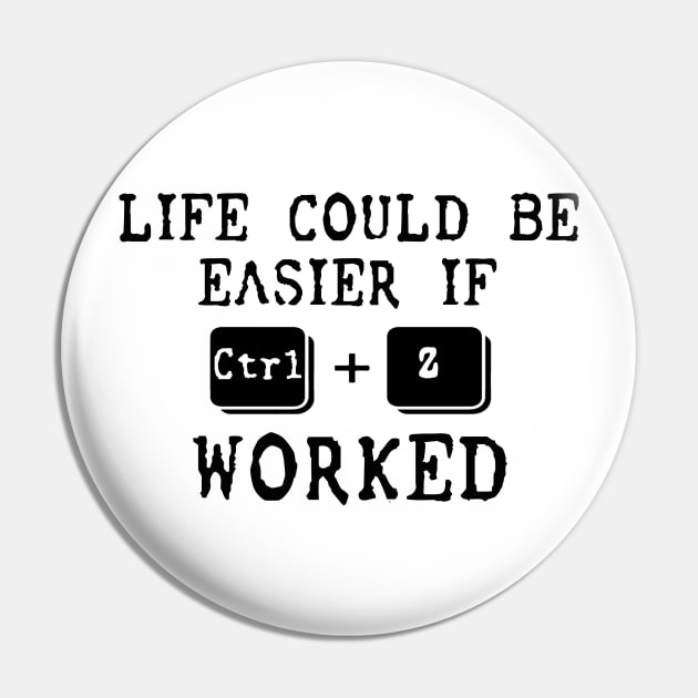 Life Could Be Easier If Ctrl + Z Worked Pin by sarabuild
