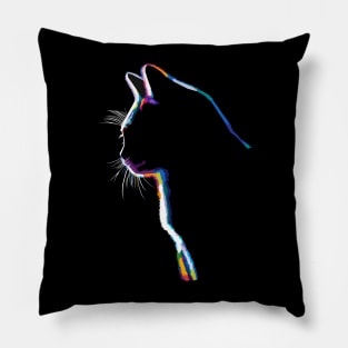 Cat Wpap Pop Art Pillow