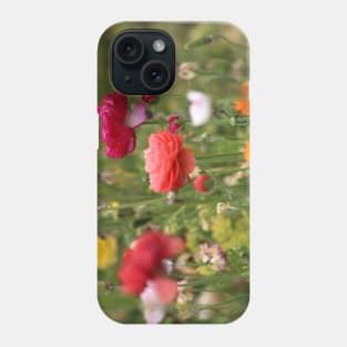 Rainbow of Ranunculus Phone Case