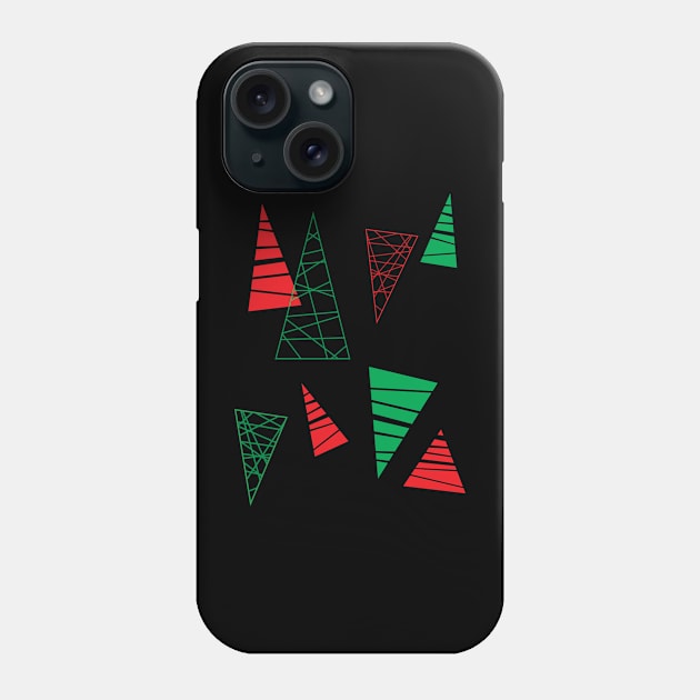 Abtract Christmas Trees Phone Case by ShawnIZJack13