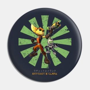 Rachet And Clank Retro Japanese Pin