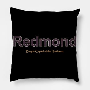 Redmond Grunge Text Pillow