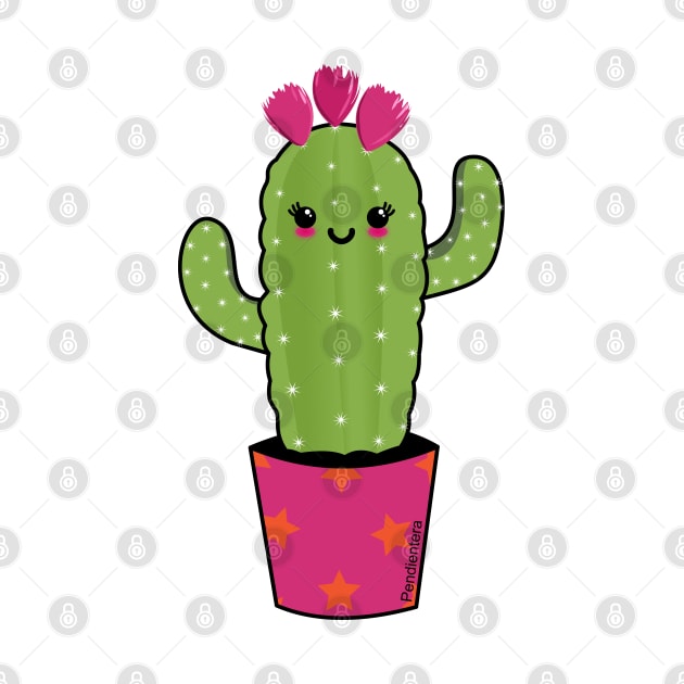 Cactus kawaii by Pendientera