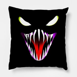 Venom Face Halloween Snake Costume Retro Colorful Pillow