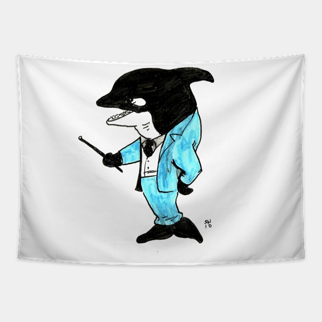 Killer Whale Lecturer Tapestry by CoolCharacters