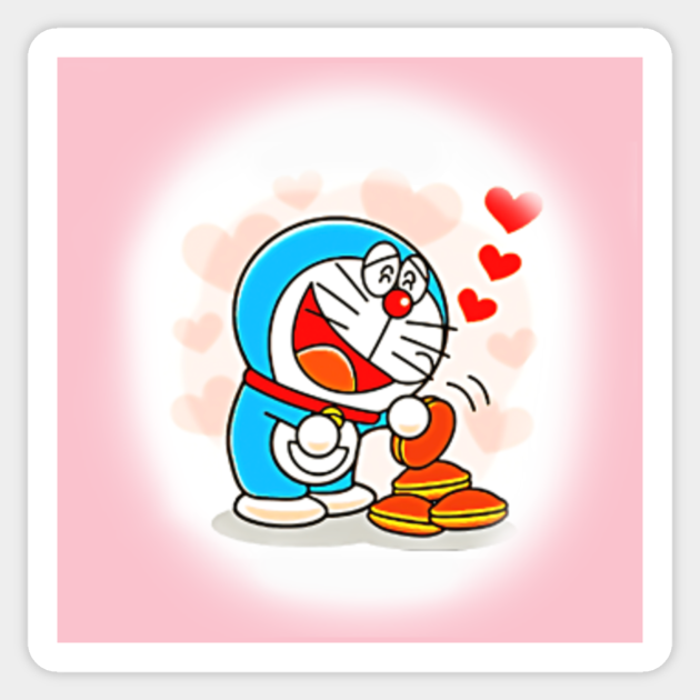 Doraemon Love Dorayaki Doraemon Dorayaki Sticker Teepublic