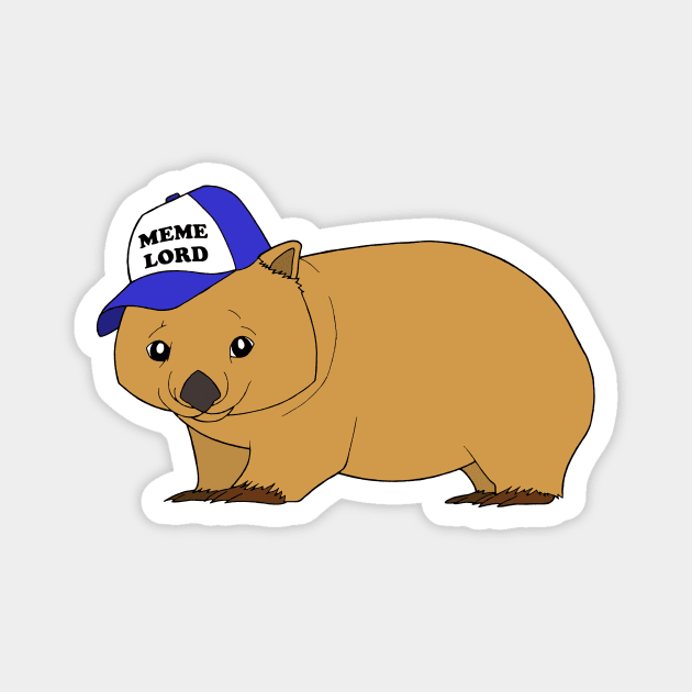 Wombat - meme lord Magnet by WatershipBound