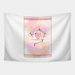 Libra star sign design Tapestry