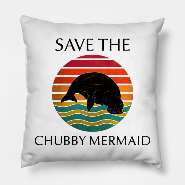 Save the Chubby Mermaid Pillow by coloringiship