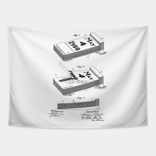 Calendar Vintage Patent Hand Drawing Tapestry