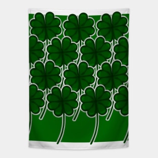 Simple Shamrock  Pattern for Saint Patricks Day Tapestry