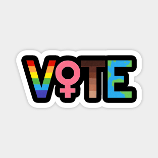 VOTE Graphic LGBT Magnet