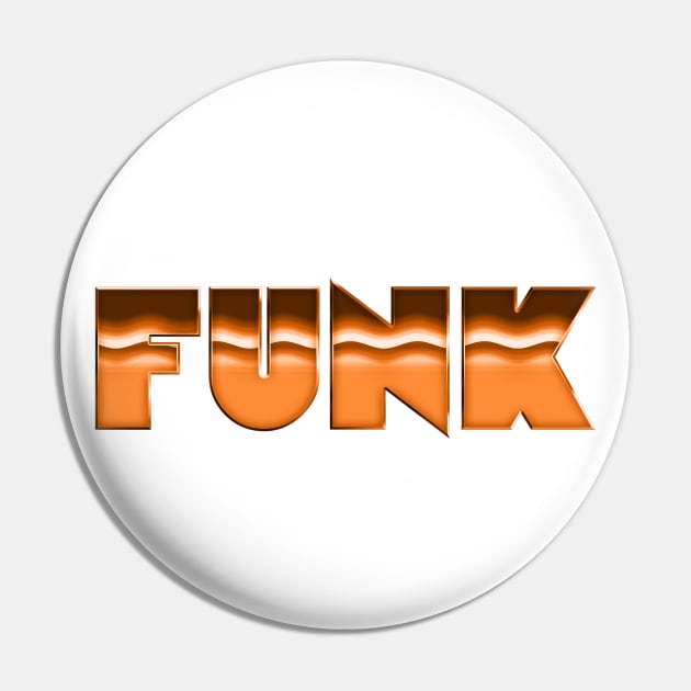 FUNK //// Retro 70s Music Fan Design Pin by DankFutura