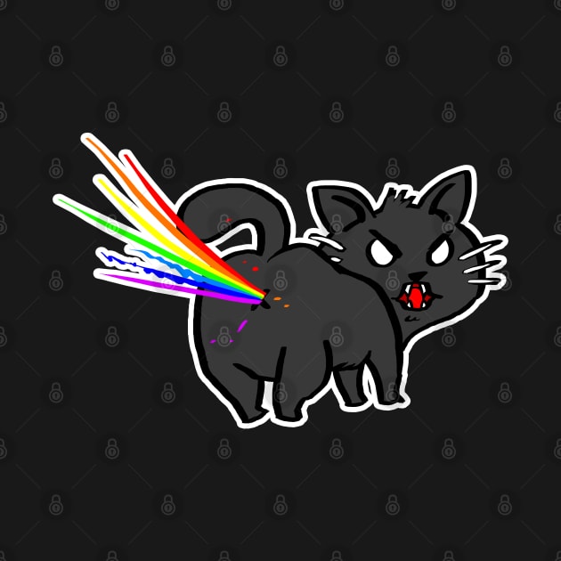Kitty Rainbow Farts by BlaineTanuki