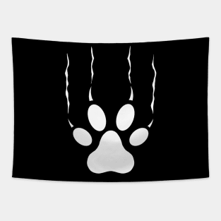 Scratching Cat Paw Tapestry