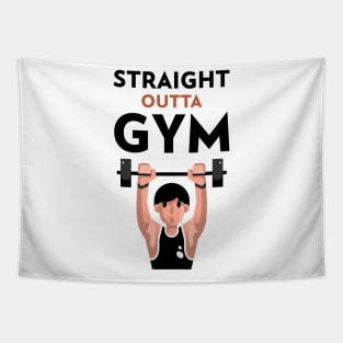 Straight Outta Gym Tapestry