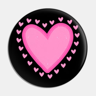 Funny Hearts Kids School Valentines Day Girls Boys Pin