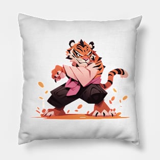 karate tiger Pillow