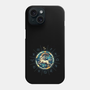 ZODIAC Capricorn - Astrological CAPRICORN - CAPRICORN - ZODIAC sign - Van Gogh style - 12 Phone Case